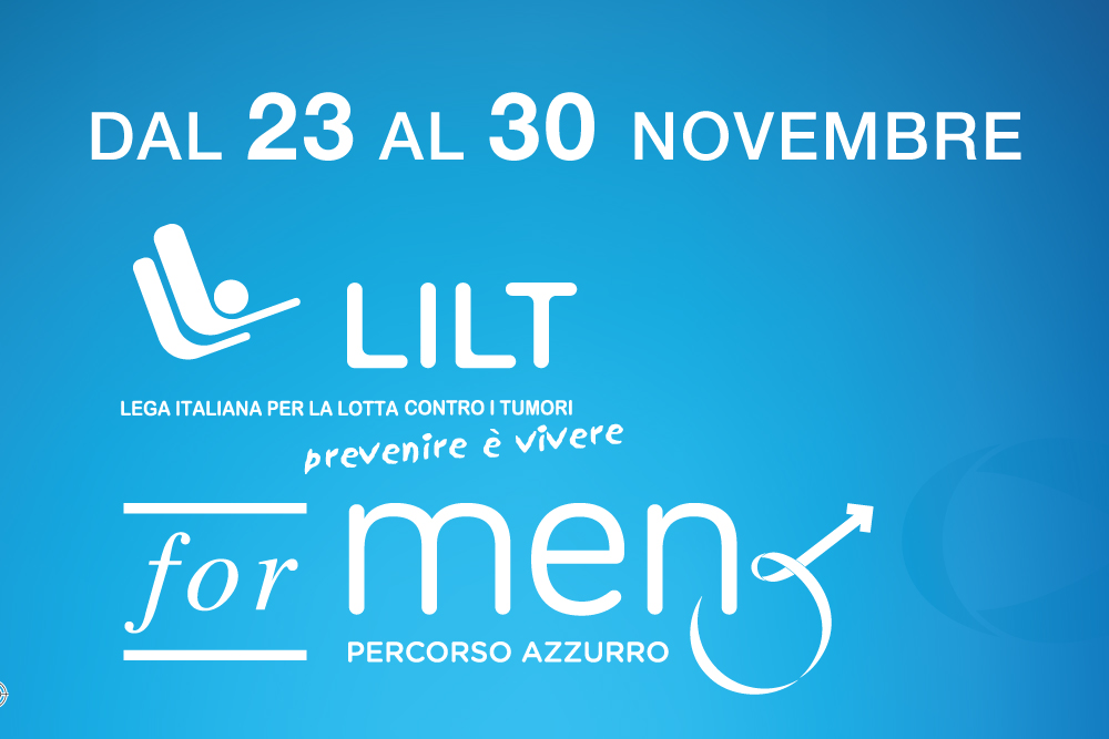 La Lilt di Caserta vi invita a Chiamare o scrivere su What’s App al 351 7367083 per avere maggiori informazioni e aderire al percorso azzurro per la prevenzione dei tumori maschili. Prevenire è vivere: dal 23 al 30 novembre partecipa!